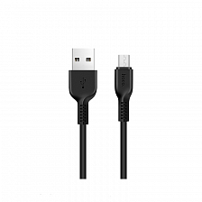 hoco X13 USB вилка - Type-C вилка, 2A, черный, 1м