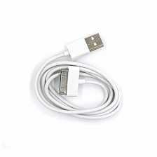 Mirex USB вилка - iPhone 4 вилка, 1м, белый