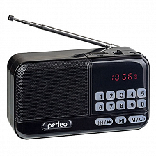Perfeo Радиоприемник цифровой ASPEN, FM / МР3 / USB или 18650, черный