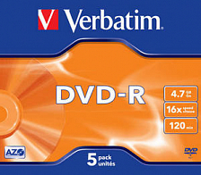 DVD R Slim Verbatim 4.7Gb 16x -