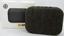 T-3 Колонка USB/microSD/FM/Bluetooth, черный