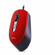 Мышь Smartbuy ONE 265-R USB, беззвучная, красный