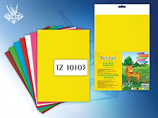 Набор бархатной бумаги TUKZAR 7 листов A4, 7 цветов 