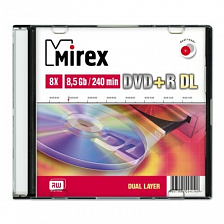 Двухслойный DVD+RDL Mirex 8.5Gb 8x Slim+