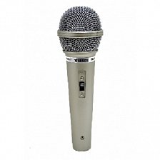 Микрофон проводной MRM POWER RM-701, 3м, серебристый