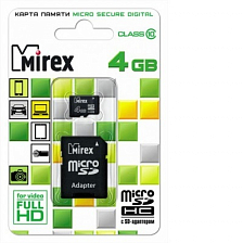 Mirex 4Gb HC (Class 10) + адаптер