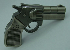 Брелок Флэш-драйв  4Gb Револьвер стальной