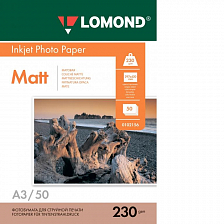 Фотобумага Lomond матовая А3 230г/м 50 листов