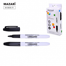 Маркер для CD/DVD MAZARI FLAER, черный, пулевидный наконечник, ширина линии письма 1мм (12)