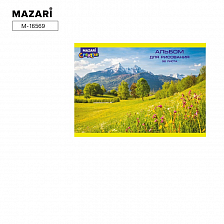 32 листа, Альбом для рисования, MAZARI, скрепка, Природа