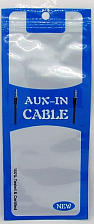Пакет упаковочный для кабеля AUX, бело-синий