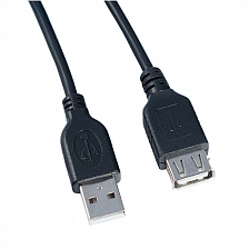 Кабель USB штекер - USB гнездо Perfeo, 1м