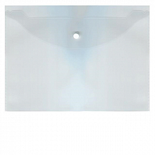 Папка на кнопке A4 Attomex 120мкм, прозрачная, бесцветный