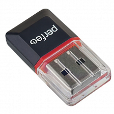 Карт-ридер Perfeo (microSD), черный