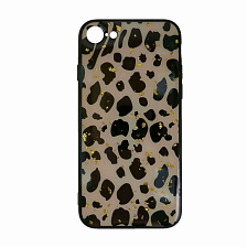 Клип-кейс iPhone 7/8 с принтом Леопард