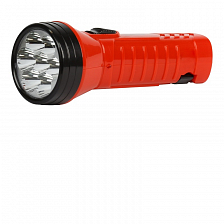 Фонарь карманный аккумуляторный Smartbuy 7 LED, с прямой зарядкой, красный