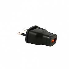 Универсальное сетевое з/у USB "Вилка С-004" 1A, черный