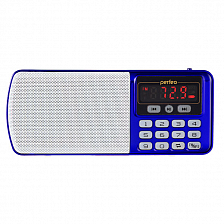Perfeo Радиоприемник ЕГЕРЬ FM,МР3,USB синий