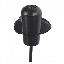Микрофон Perfeo M-1 с прищепкой, черный, кабель 1,8 м