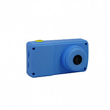 Детская фотокамера с дисплеем, запись видео, microSD, желтый/голубой