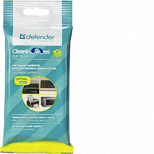 Салфетки для пластиковых поверхностей Defender в мягкой упаковке, 20шт.
