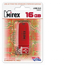 USB 3.0 Mirex 16Gb CHROMATIC RED