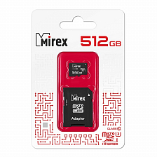 Mirex 512Gb XC (Class 10, UHS-I, U3) + адаптер