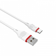 BOROFONE BX17 USB вилка - Type-C вилка, 2A, белый, 1м