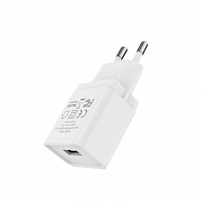 Универсальное сетевое з/у USB BOROFONE BA19A 1A, белый