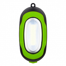 Фонарь-брелок Perfeo Regs 2 LED, 3W, зеленый, (2 x CR2032), магнит+карабин 