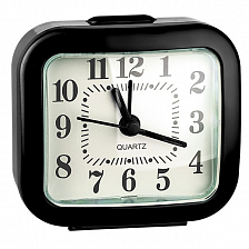 Часы-будильник Perfeo Quartz "PF-TC-004", прямоугольные 8*7,5 см, черный